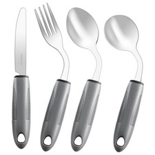 4PCS Weighted Adaptive Utensils Right-Handed, Parkinsons Patients, Hand Tremors