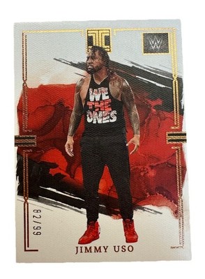 2023 Panini Impeccable WWE - Jimmy Uso 82/99 Bronze Foil Canvas SSP!!