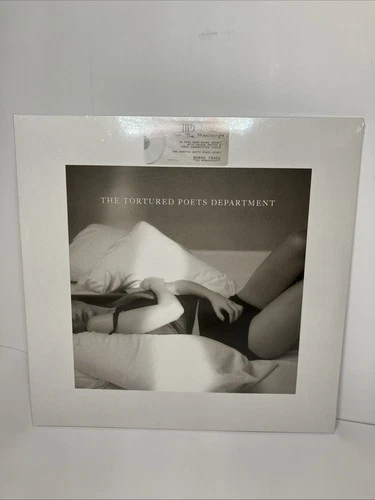 Taylor Swift The Tortured Poets Department BRAND NEW Ghosted White Double Vinyl