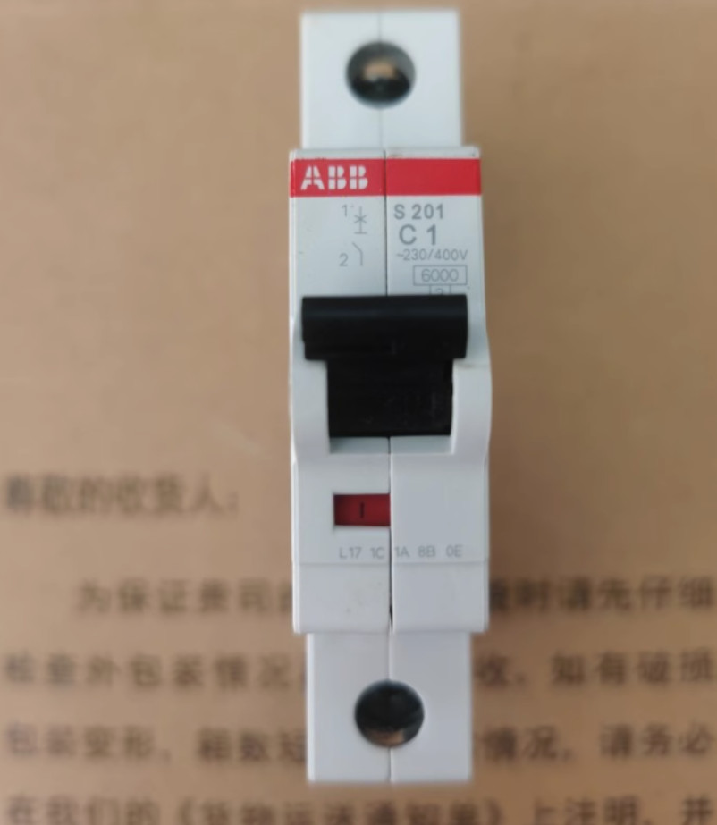 1PC NEW ABB Circuit breaker S201-C0.5 C1 C2 C3 C4 C6 C10 C16 C20 C25 C32 C40 1P