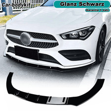 Spoilerschwert Frontspoiler Frontlippe Glanz Schwarz für Mercedes CLA C118 X118
