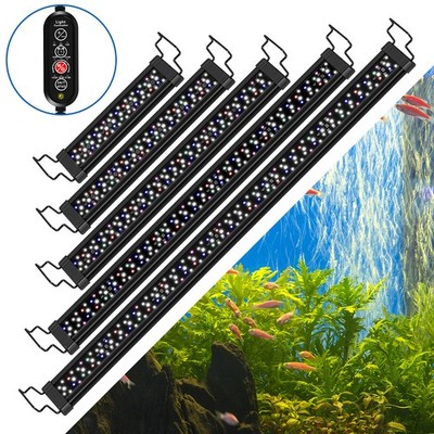 LED aquarium Light Remote control Fish tank Lights RGB IP66 Dimmable 12W-36W