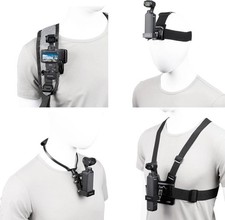 PellKing 4in1 DJI Osmo Pocket 3 Accessories Kit,Chest Mount Harness,Neck Holder,