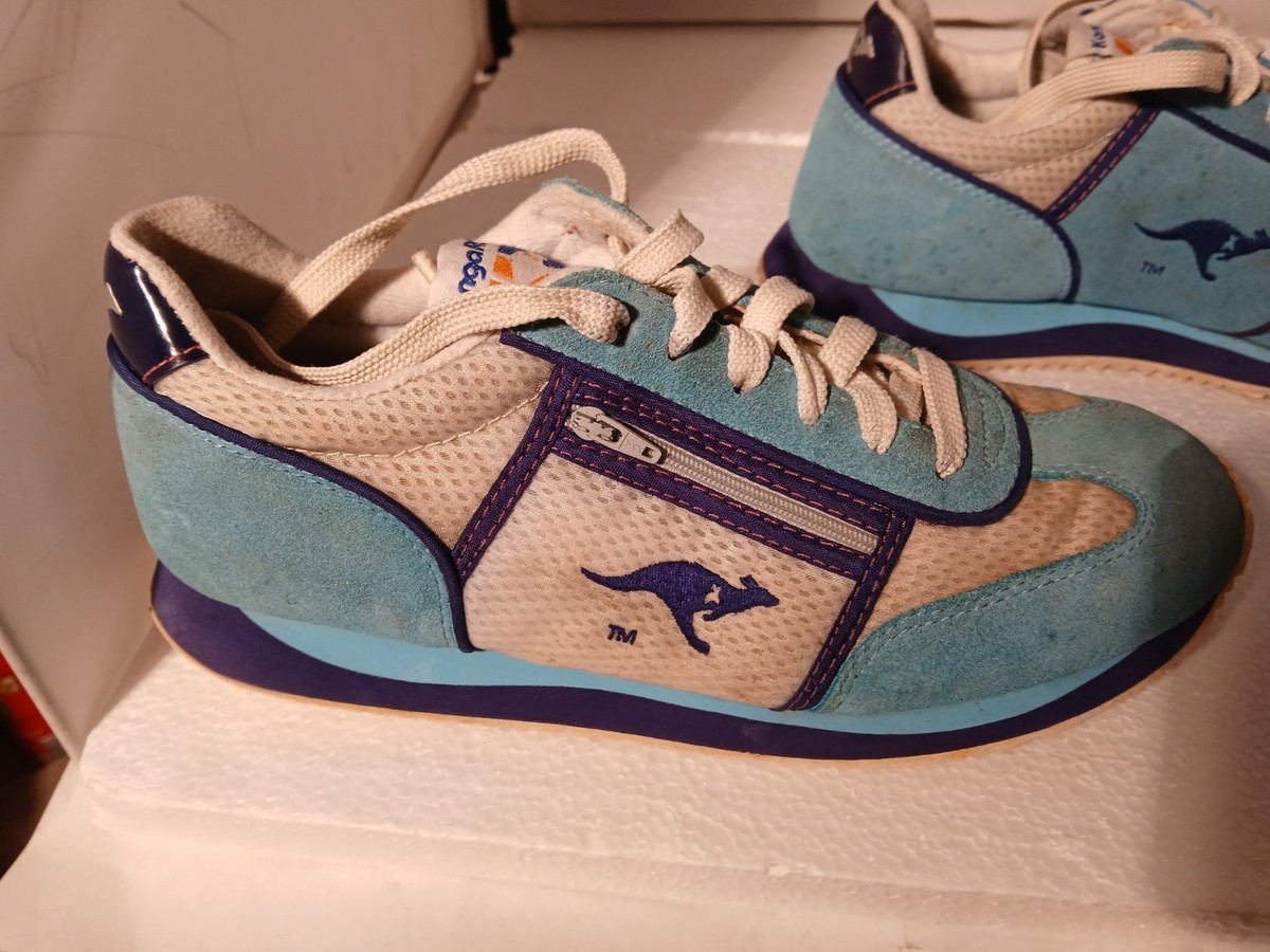 Vintage KangaRoos ROOS Women's Sneakers US 8.5 Blue & Teal Suede