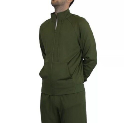 Blue Ice Performance Active Track Jacket  Size LargeOlive