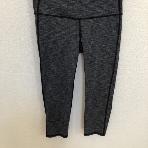 Pantalones de yoga ATHLETA Capris leggings recortados para mujer talla pequeña gris jaspeado - Imagen 6 de 11