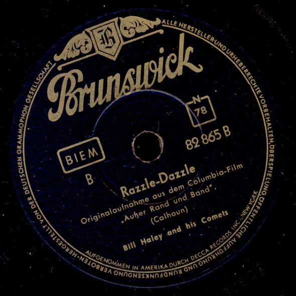 BILL HALEY & HIS COMETS The Birth of the Blues 78rpm deut. Schellackplatte S7720 - Bild 2 von 2