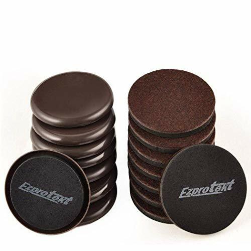 Ezprotekt 89mm Cursori mobili rotondi marrone per tappeti mobili in (b7F)
