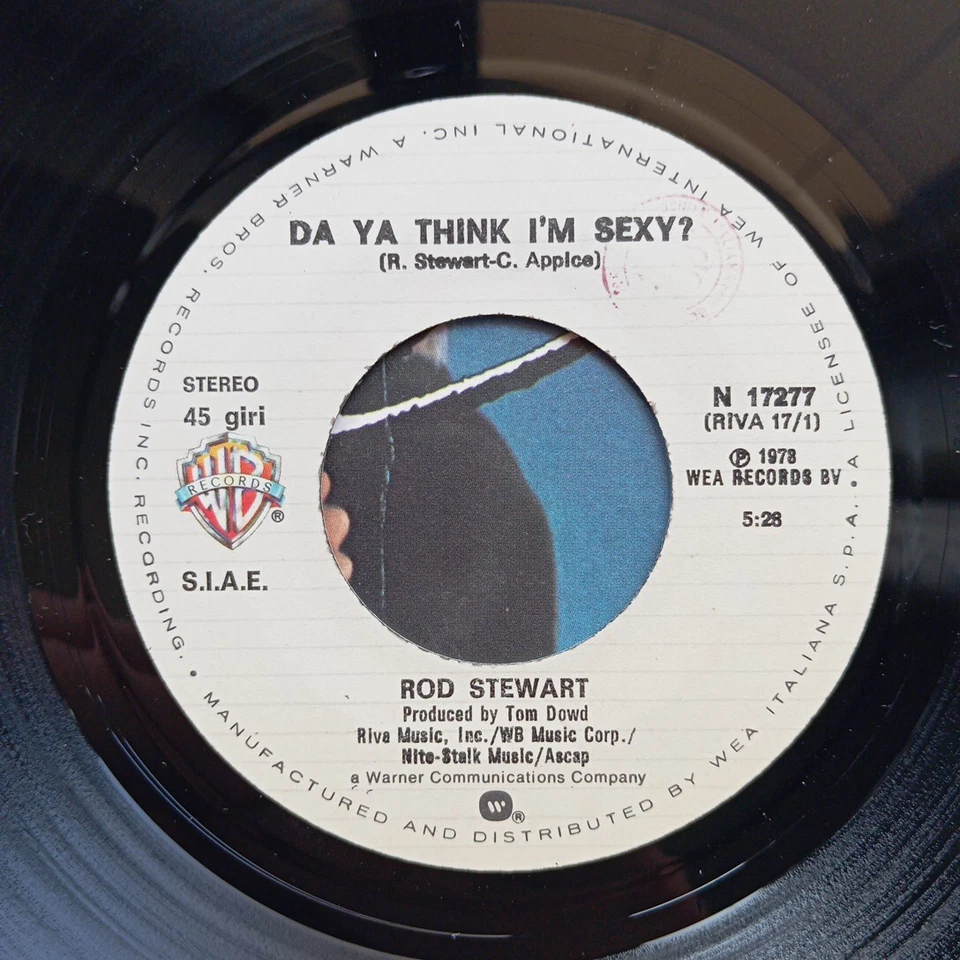 Rod Stewart – Da "Ya" Think I'm Sexy? 1978 45 Giri Prima Stampa - Immagine 4 di 4