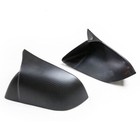 For TESLA MODEL S Matte Real Carbon Fiber Car Rear view Mirror Cover Caps Horn A