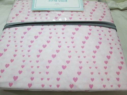 NEW Kids Rule 3 Piece Twin Sheet Set Pink Hearts NIP - Picture 5 of 5
