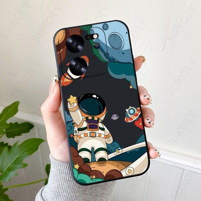 For Xiaomi 13T Pro Redmi Note 12 11 10 Pro Astronaut Shockproof Slim Case Cover