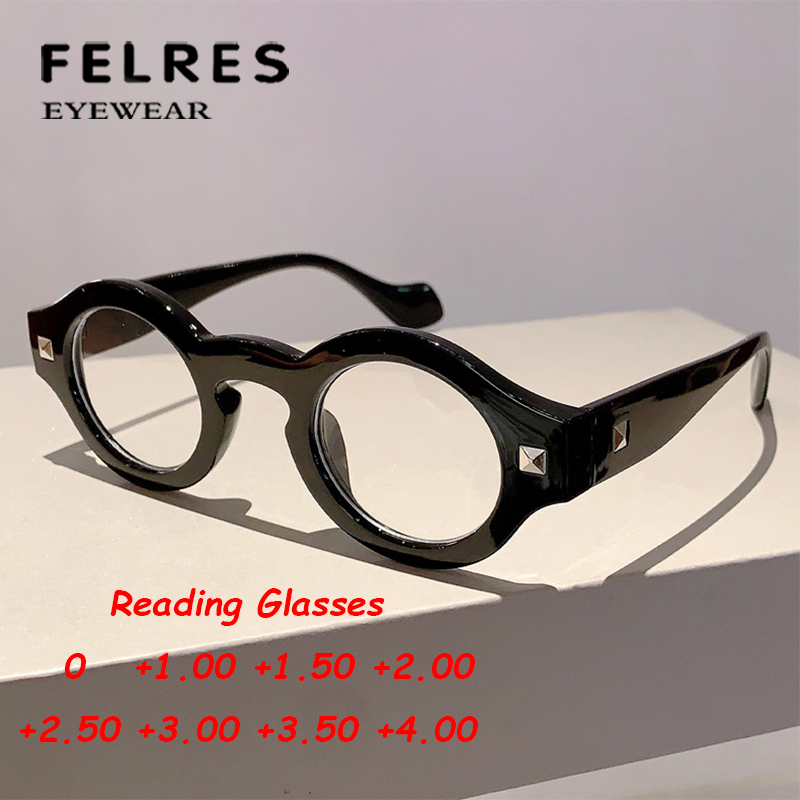 Blue Light Blocking Round Reading Glasses For Men Women Retro Readers All Power