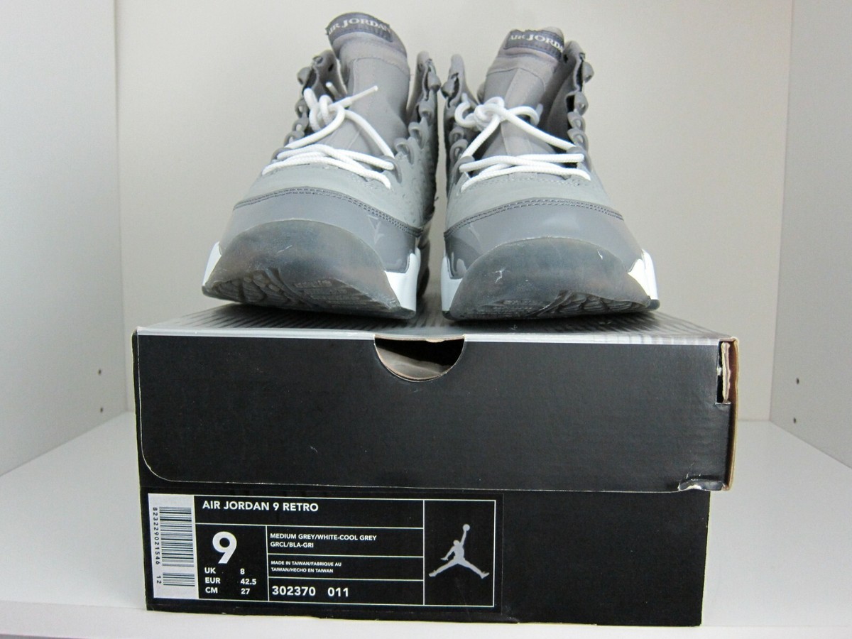 2002 Air Jordan 9 Cool Grey - Men's Size 9 | eBay