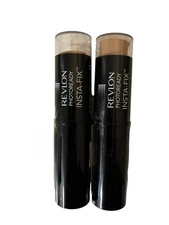 (Pack of 2) Revlon PhotoReady Insta-Fix Makeup Stick, 150 Natural Beige, 0.24 oz