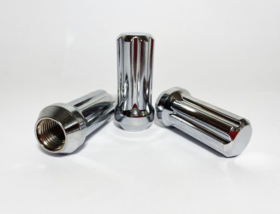 Fit Dodge Challenger Charger Magnum Durango Spline Lug Nut 2” 14x1.5 Chrome 20pc