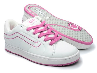 van shoes pink and white