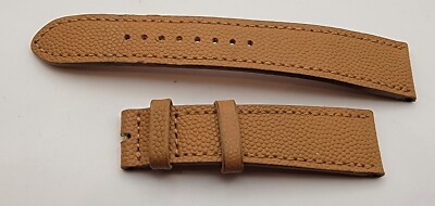 Authentic Hodinkee Pebbled Brown Leather Watch Strap 20/16 mm 74+118mm