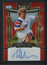 2023-24 MICHELLE AKERS AUTO PANINI SELECT FIFA RED AUTOGRAPHS