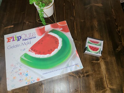 The Original Flip Outs Gelatin Mold Watermelon & Salt n Pepper shakers NEW!!!!