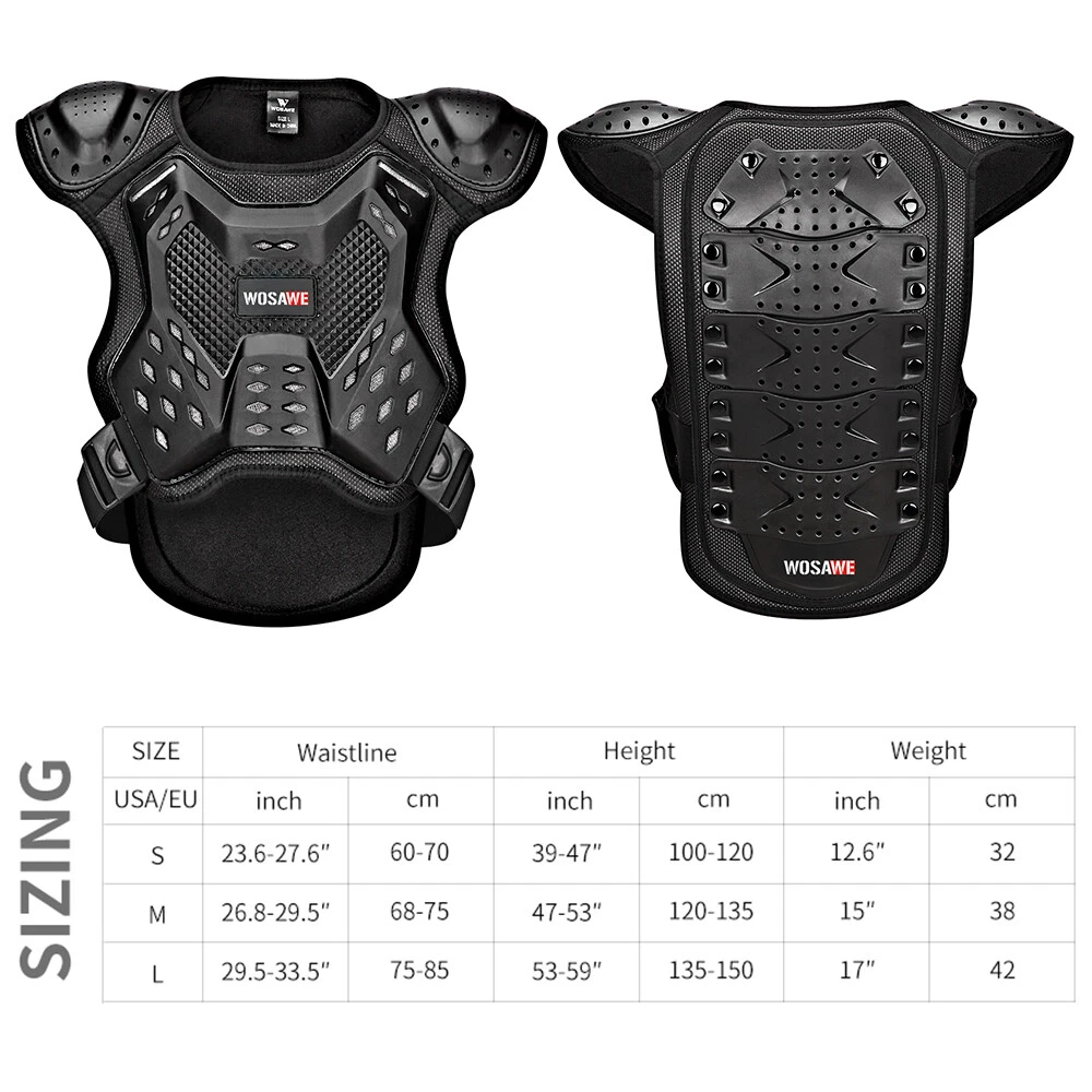 Atv chest protector sizing deals