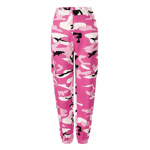 Womens Camo Cargo Trousers Casual Pants Ladies Military Army Combat Camouflage - Picture 9 of 21