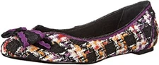 POETIC LICENCE Plaid Tie Dye Black Purple Bow Ballet Flats Loafers Sz 6 ❤️tb 