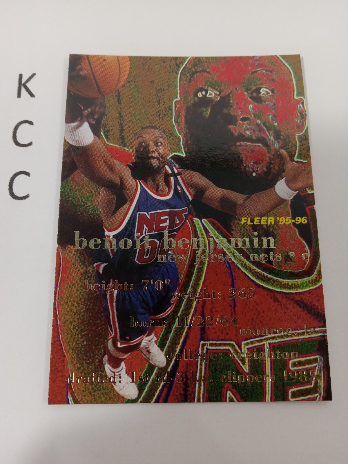 1995-96 Fleer #113 Benoit Benjamin New Jersey Nets