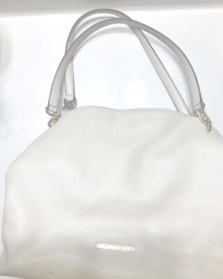 Michael Kors Genuine White Leather EUC Size Medium s-l400.jpg main image 2