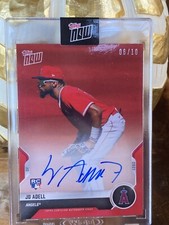 2021 Topps Now Road to Opening Day JO ADELL RC ON CARD AUTO 8/10 RED OD-180D