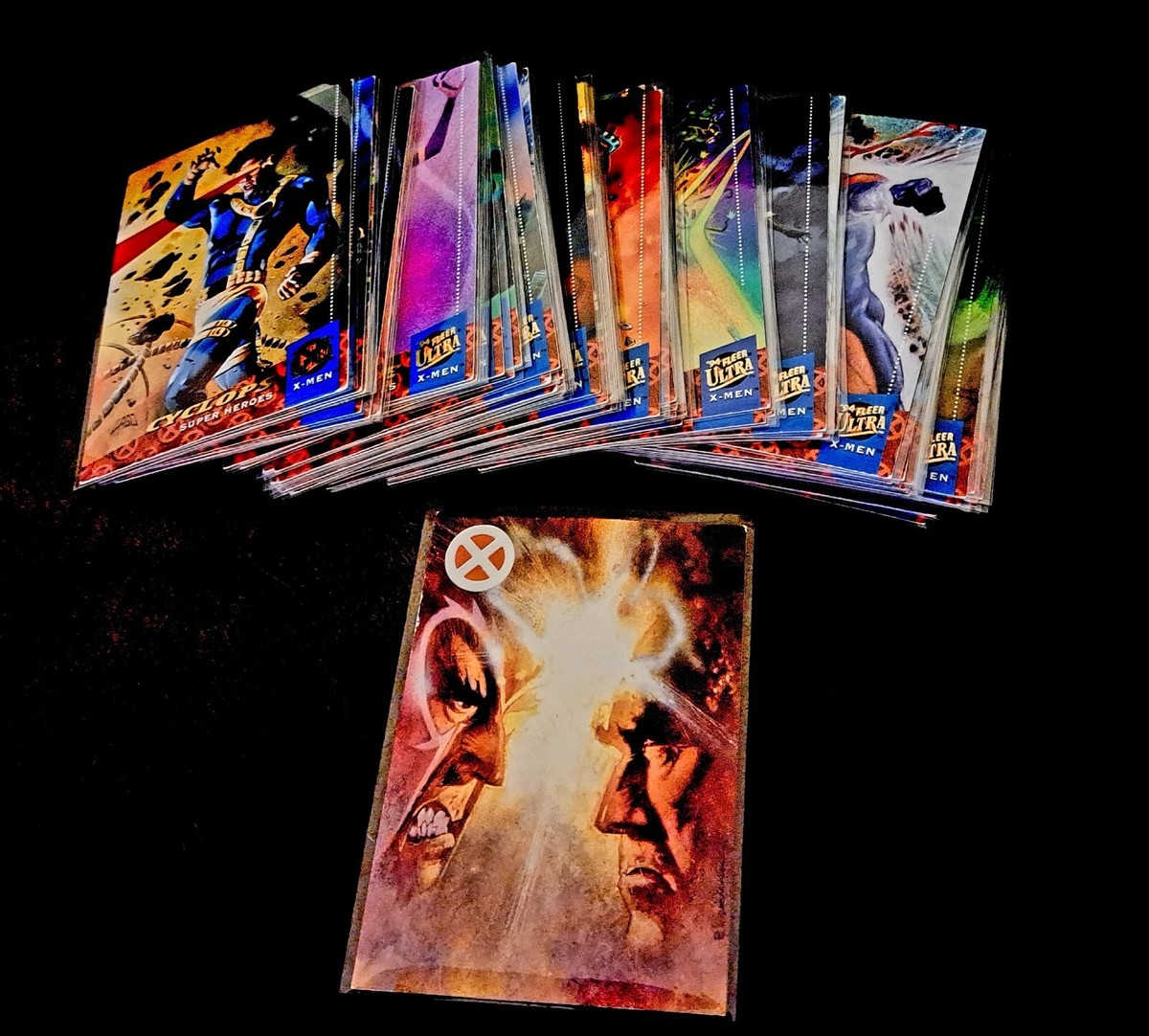 94 fleer ultra x men rare cards Marvel X-Men Ultra Fatal Attractions Chase Card Set 6 Cards 1994 Fleer TvMovieCards.com