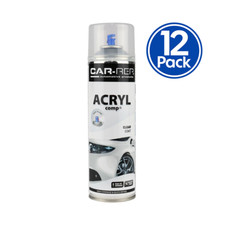 CAR-REP Acrylic Clear Coat 500ml Professional 1K Aerosol Clear Spray 12 Pack