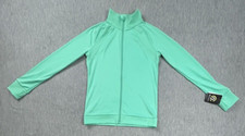 Champion C9 Jacket Girls XL Green Teal Full Zip Wicks ThumbHoles Athleisure NEW