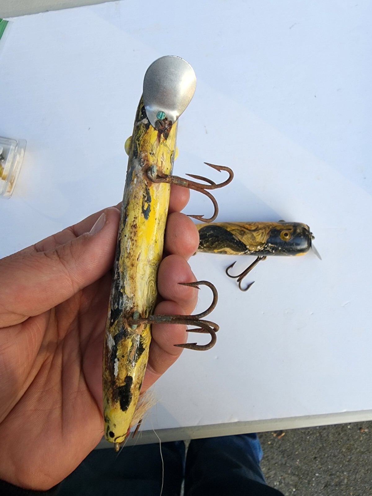 VINTAGE GOO GOO EYE LURE LOT SALTWATER SURF STRIPER STRIPED BASS FISHING LURE eBay