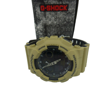 Casio G Shock Mens Beige Wrist Watch (GA 100L-8A) New
