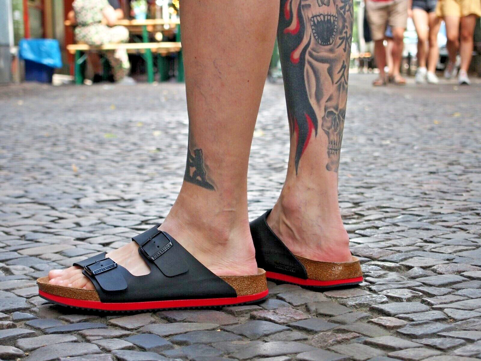 BIRKENSTOCK ARIZONA PROF 230114 normale Weite Breit Super Grip Schwarz NEU  | eBay