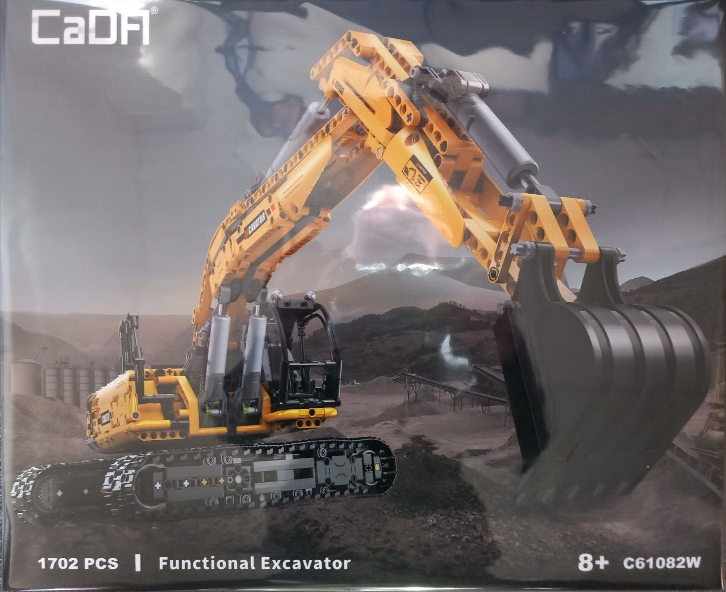 Cada C61082W Functional Excavator - Building Brick Set