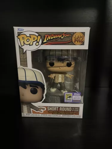 NEW Funko Pop Short Round #1412 (Indiana Jones) - Official 2023 SDCC CON STICKER