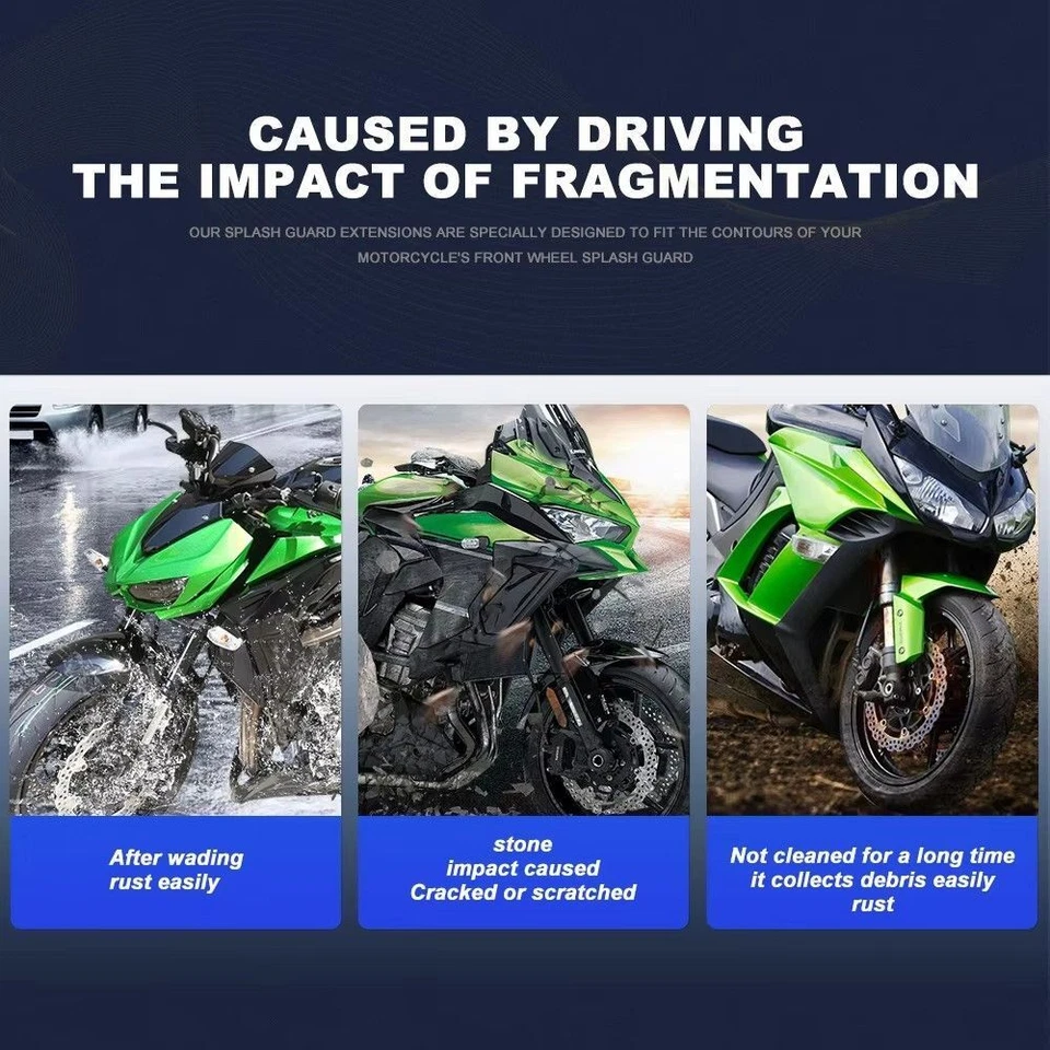 FOR Kawasaki versys1000 Modified Parts Front Fender Extended Parts Fender Tiles - Image 4 of 4