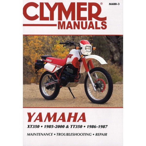 Yamaha XT350 (1985-2000) TT350 (1986-1987) Reparaturanleitung Clymer-image