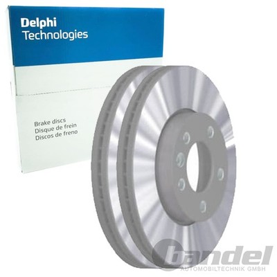 2X DELPHI BREMSSCHEIBEN 307mm BELÜFTET VORNE PASSEND FÜR VW CALIFORNIA MULTIVAN