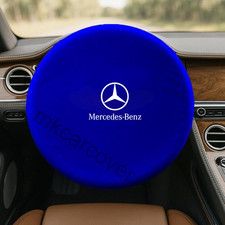 Pour pare-soleil de volant de voiture Mercedes bleu