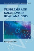 Prob & Soln In Real Analysis V4 Hata Masayoshi Taschenbuch Englisch 2007