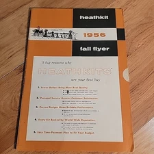 Vintage 1956 Heathkit Fall Flyer Catalog ham hi-fi tube