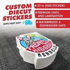 Custom Vinyl Stickers - Print and Cut Any Design and Shape - Scratch Resistant,