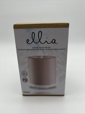 Homedics Ellia Portable Ultrasonic Aroma Diffuser Color Changing ~OPEN BOX