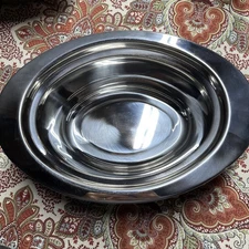 4 NEW Bon Chef 5203-N Food Pan Serving Dishes Oven Steam Table Stainless 3.75Qt