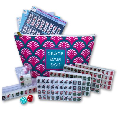 Mini American Mahjong Set for Travel and Fun | Small Size (0.8''x0.5''x0.4'') | ...