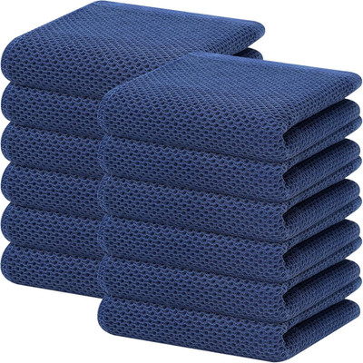 100% Cotton Waffle Weave Kitchen Dish Cloths, Ultra Soft Absorbent Quick Drying