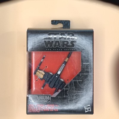#12 Star Wars The Black Series Titanium Series Die-Cast Metal Poe's X-Wing #12